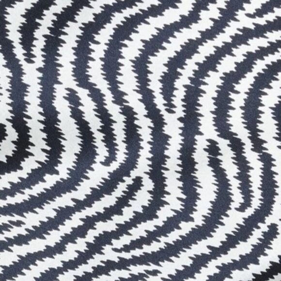 New CINQ À SEPT Christel One-shoulder Asymmetric Silk Midi Dress In Ivory/ Navy - Picture 14 of 15